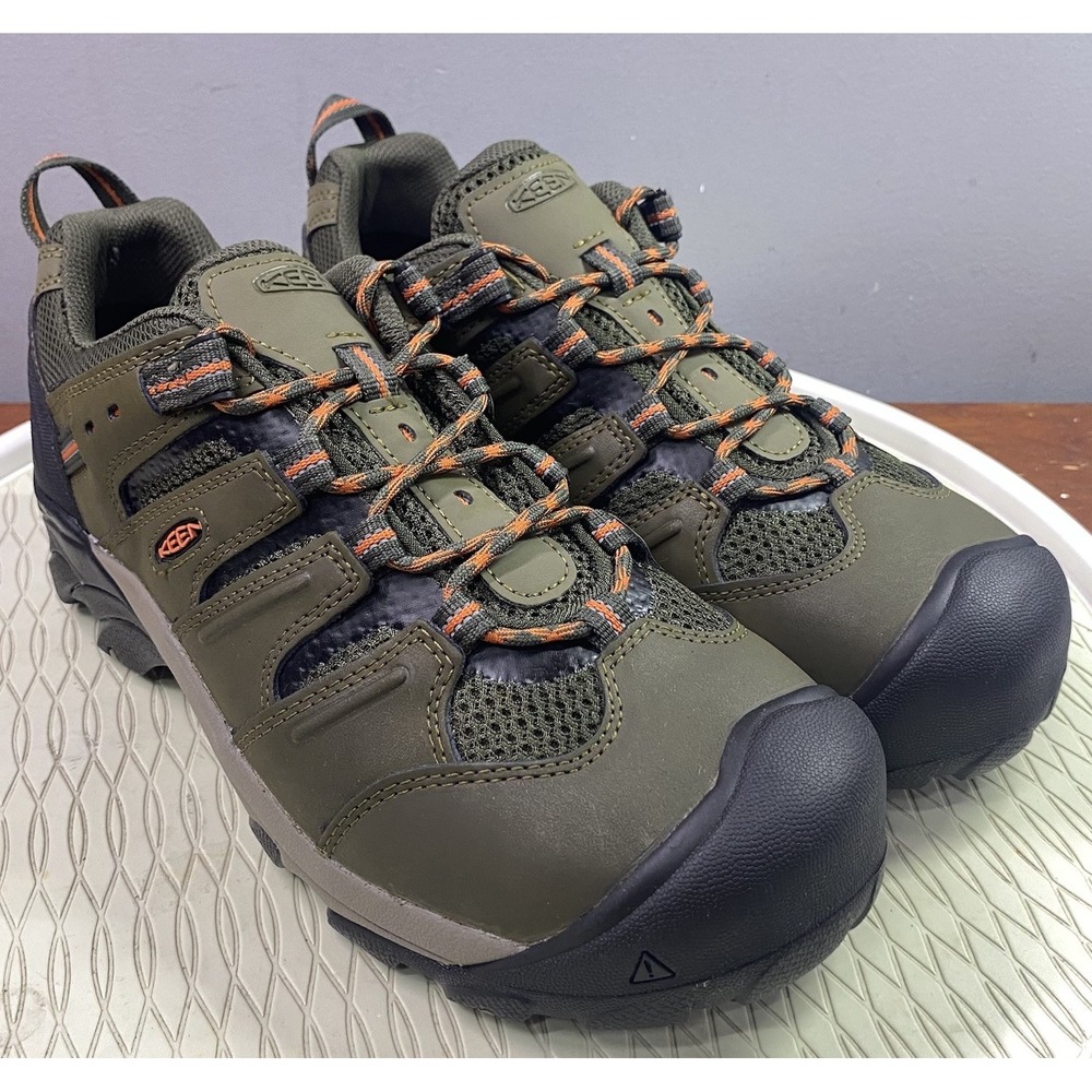 KEEN Men Lansing Low Steel Toe Utility Lansing Work Shoe ASTM  Olive Green 11EE